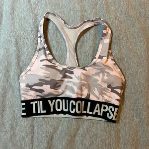 Til You Collapse Sports Bra - Size Small